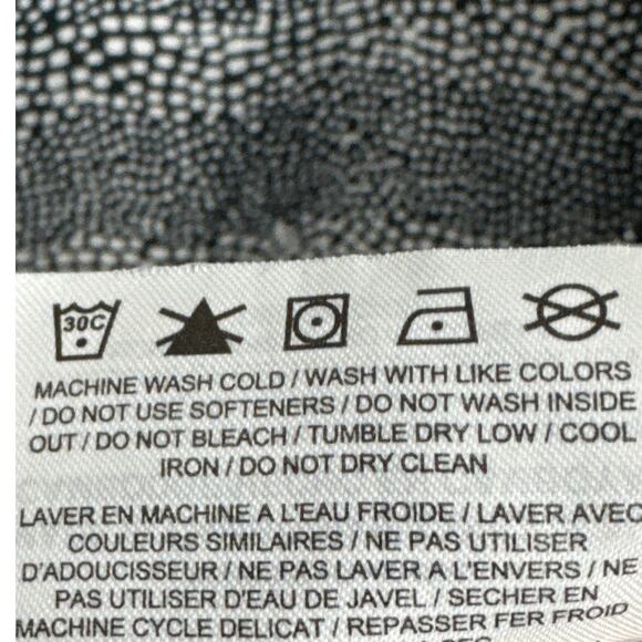 Nike Women's Golf Shirt Black White Abstract Polka Dot Performance Shirt Size PL - Picture 8 of 8